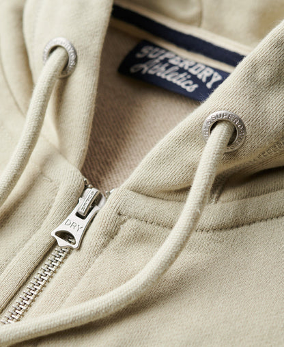 Essential Logo Slim Fit Ziphood | Light Stone Beige
