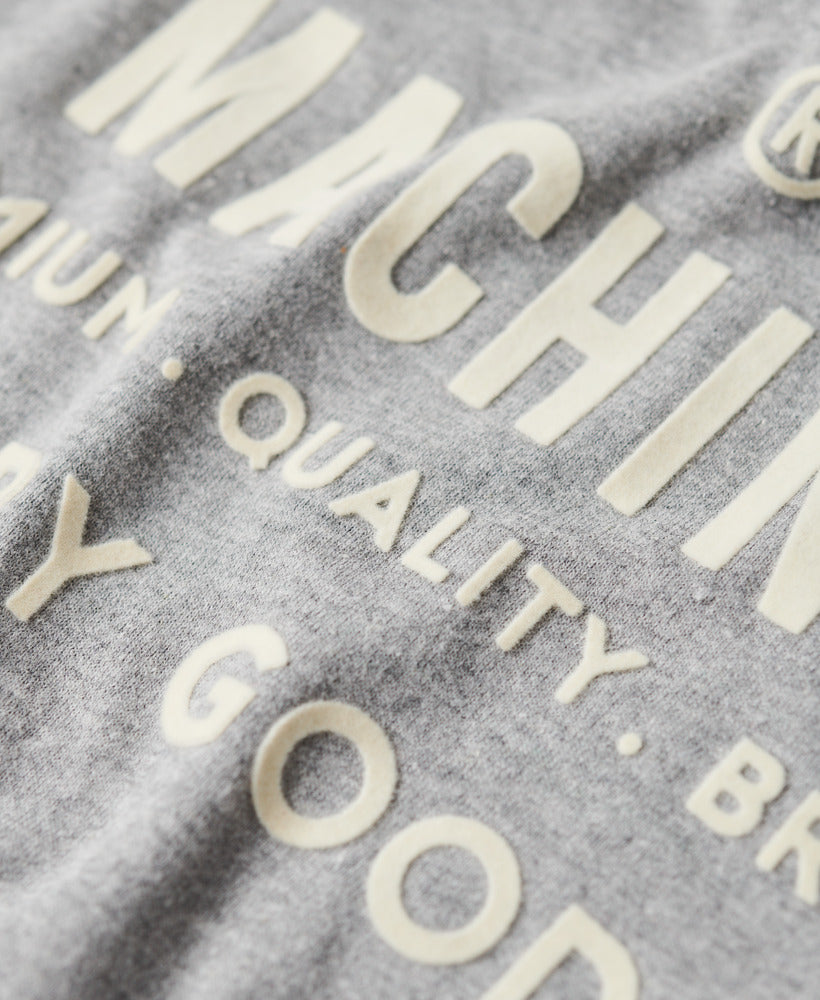 Workwear Flock Graphic T-Shirt | Ash Grey Marle