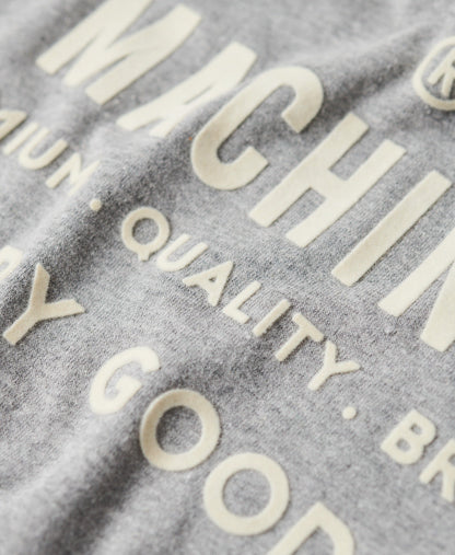 Workwear Flock Graphic T-Shirt | Ash Grey Marle