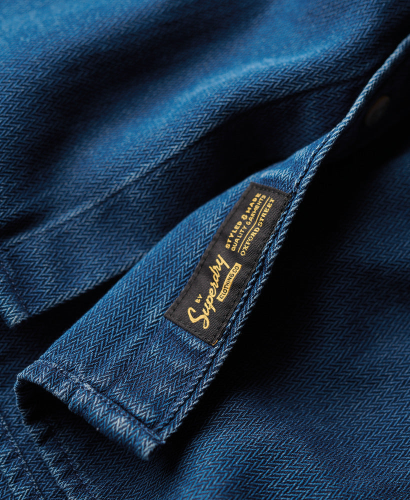 Organic Cotton Long Sleeve Denim Shirt | Rinse Wash