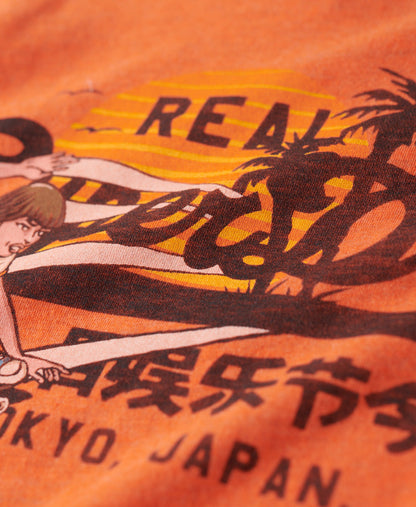 La Vintage Logo Graphic Slim Tank Top | Soda Pop Orange Marle