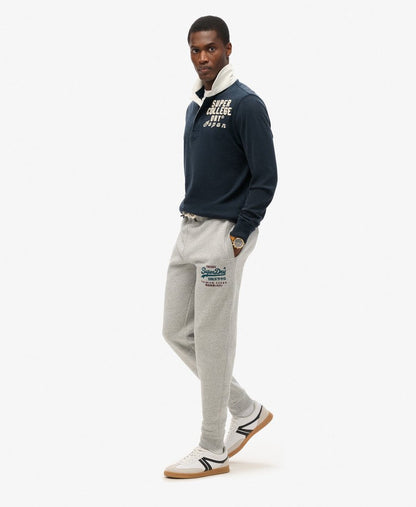 Duo Vintage Logo Graphic Slim Jogger | Athletic Grey Marle
