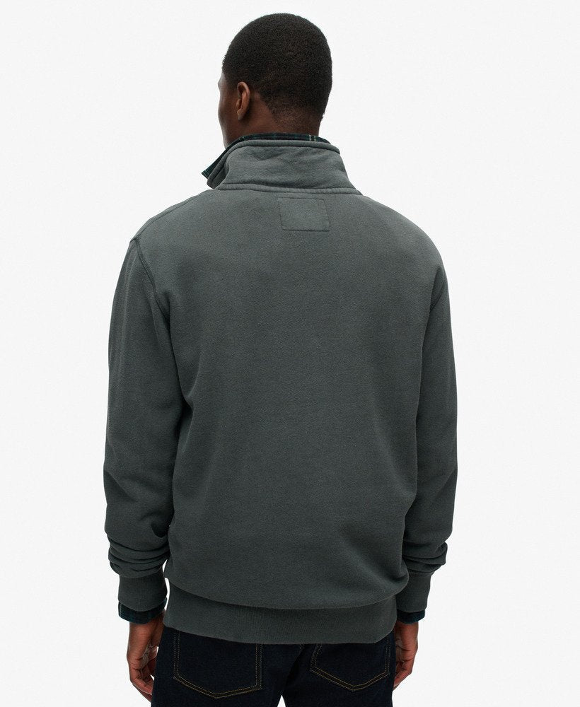 Track &amp; Field Graphic Half Zip | Washed Black
