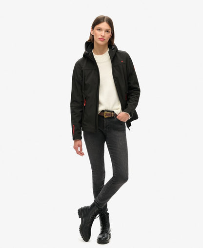 Hooded Classic Trekker Slim Fit Jacket | Black