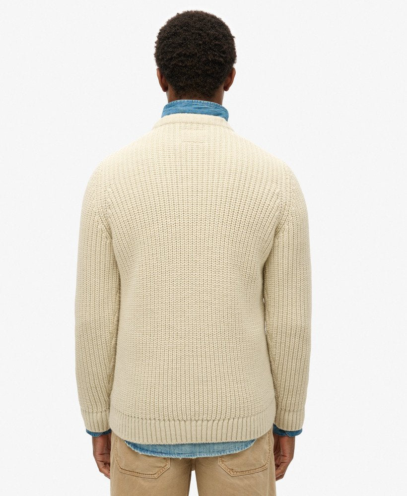 Jacob Cable Jumper | Ecru