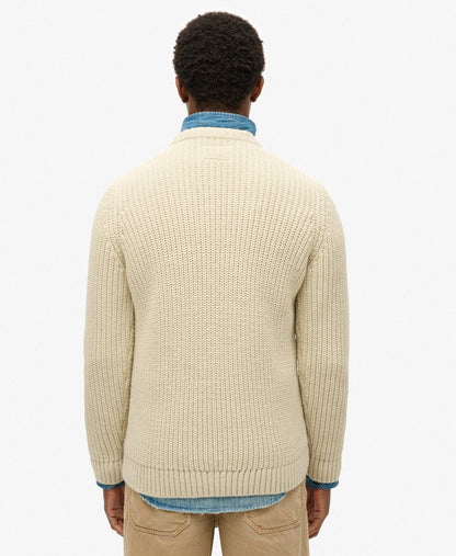 Jacob Cable Jumper | Ecru