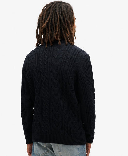 Jacob Cable Jumper | Eclipse Navy