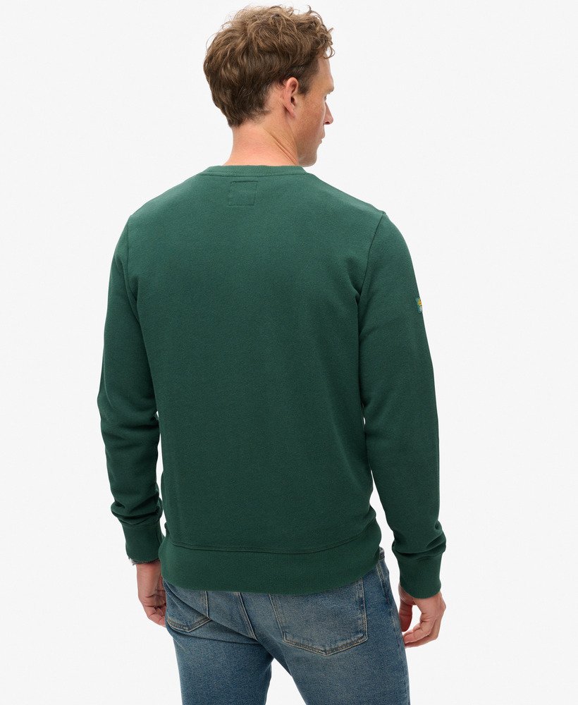 Classic Vintage Logo Graphic Slim Fit Sweatshirt | Enamel Green