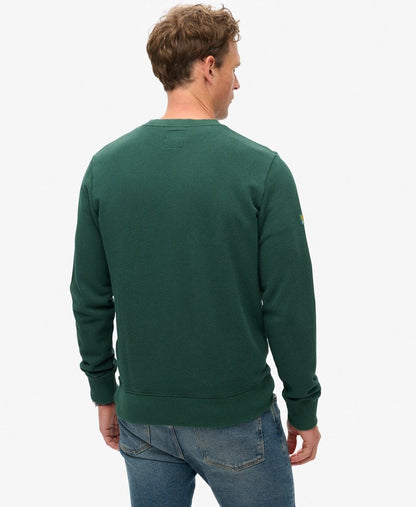 Classic Vintage Logo Graphic Slim Fit Sweatshirt | Enamel Green