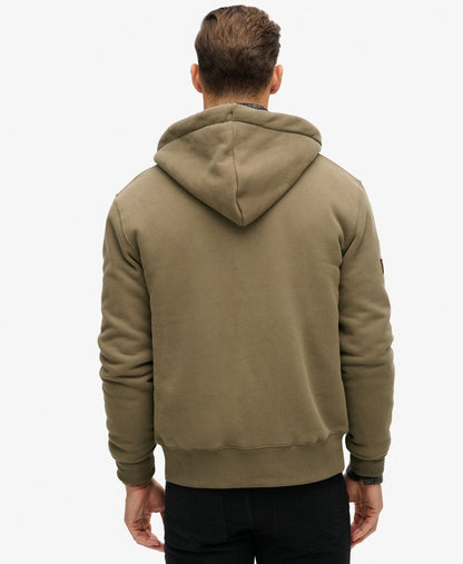 Borg Lined Ziphood | Morel Brown
