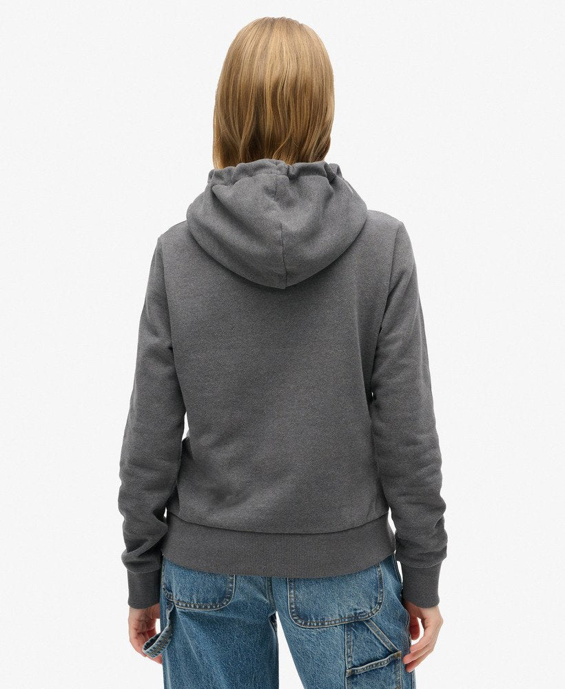 Lo-Fi Outdoor Graphic Hoodie | Granite Grey Marle