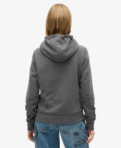 Lo-Fi Outdoor Graphic Hoodie | Granite Grey Marle