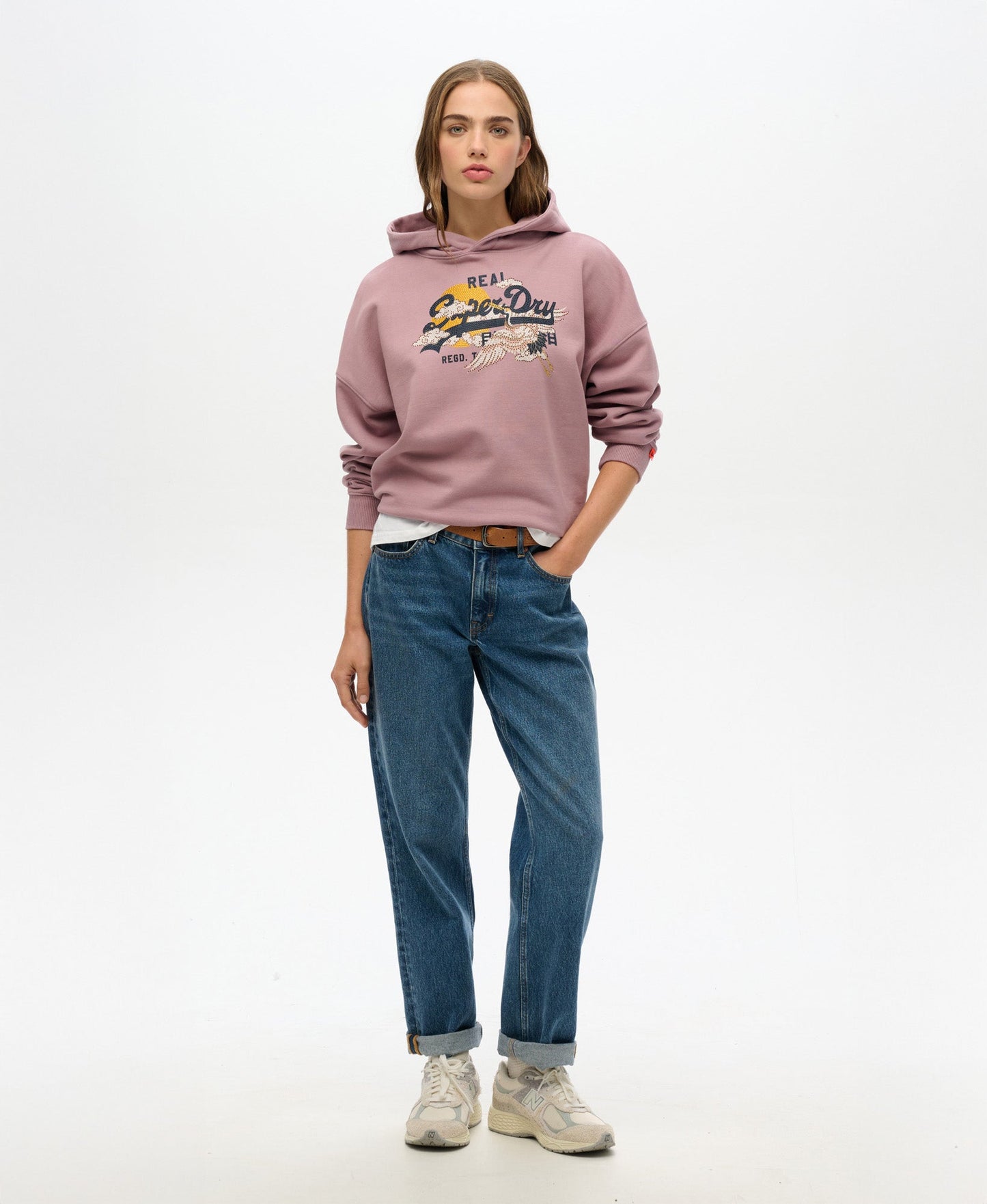 Vintage Logo Tokyo Relaxed Hoodie | Grape Shake Purple