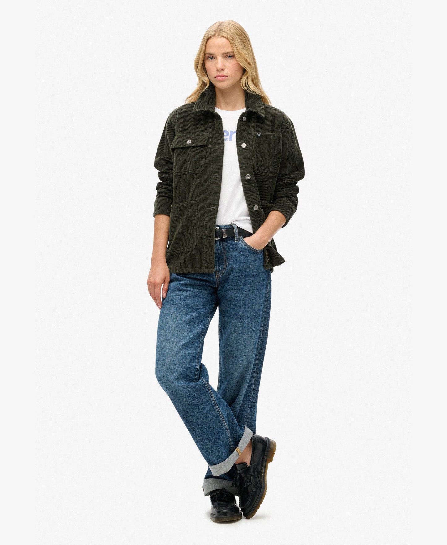 Corduroy Chore Jacket | Army Khaki