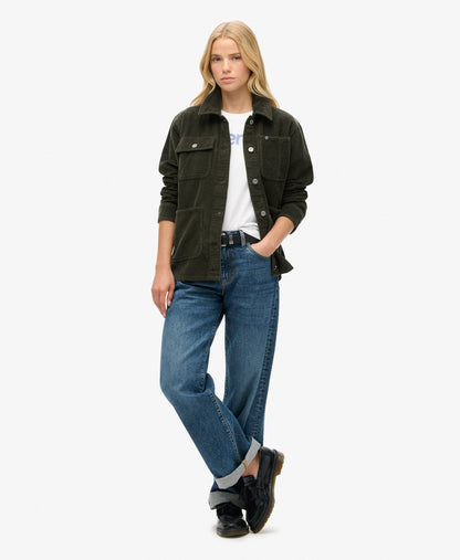 Corduroy Chore Jacket | Army Khaki