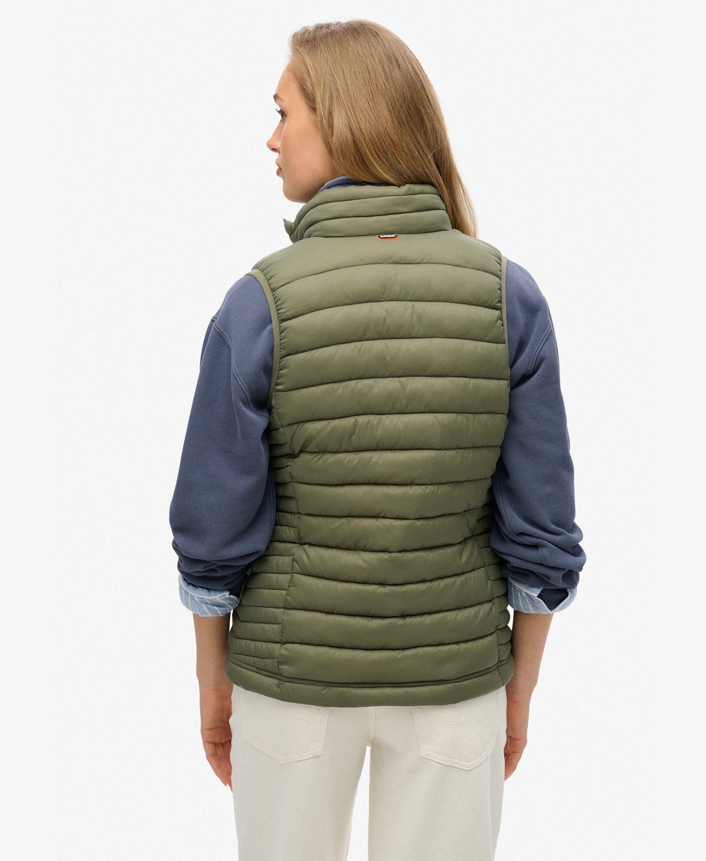 Fuji Lite Padded Slim Fit Gilet | Dusty Olive Green
