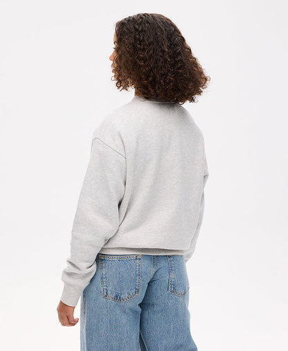 Essential Logo Crew Sweat | Glacier Grey Marle