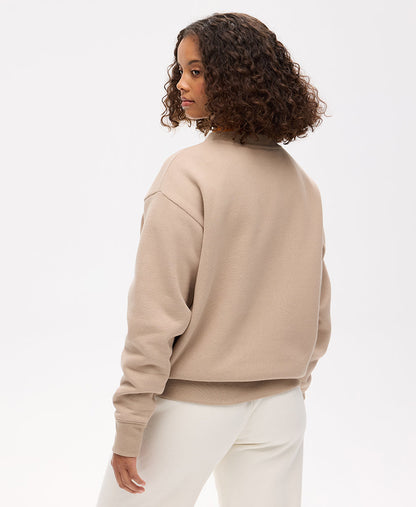 Essential Logo Crew Sweat | Cobblestone Grey