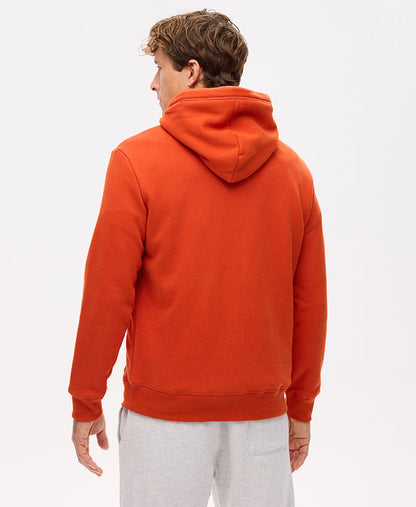 Essential Logo Slim Fit Hoodie | Denim Co Rust Orange