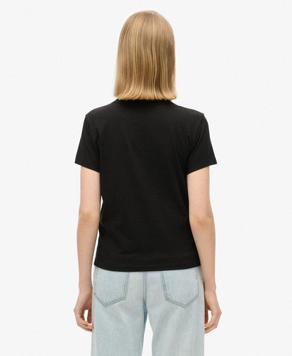 Core Logo City Fitted Slim Fit Tee | Black