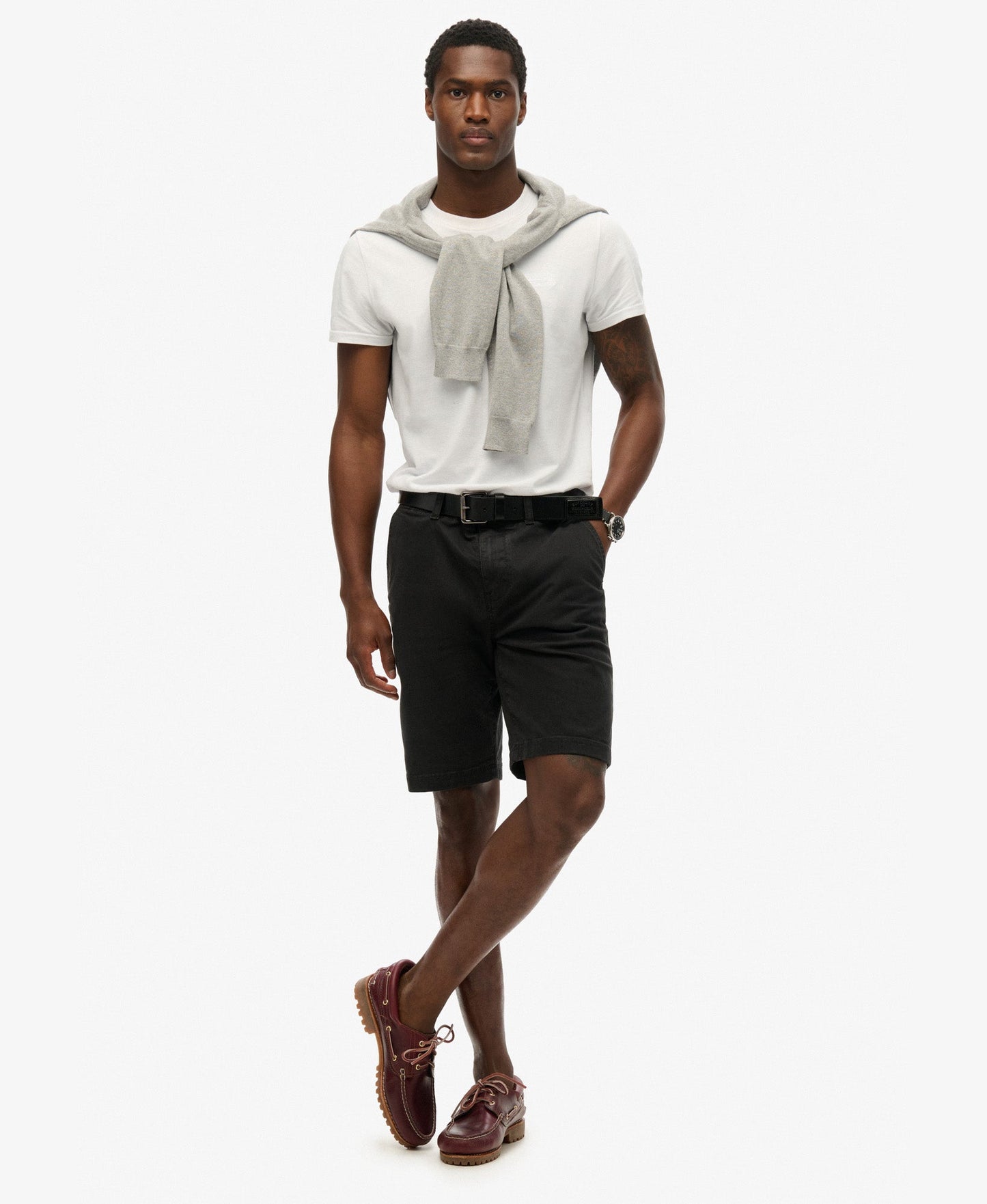 Vintage International Slim Fit Short | Washed Black