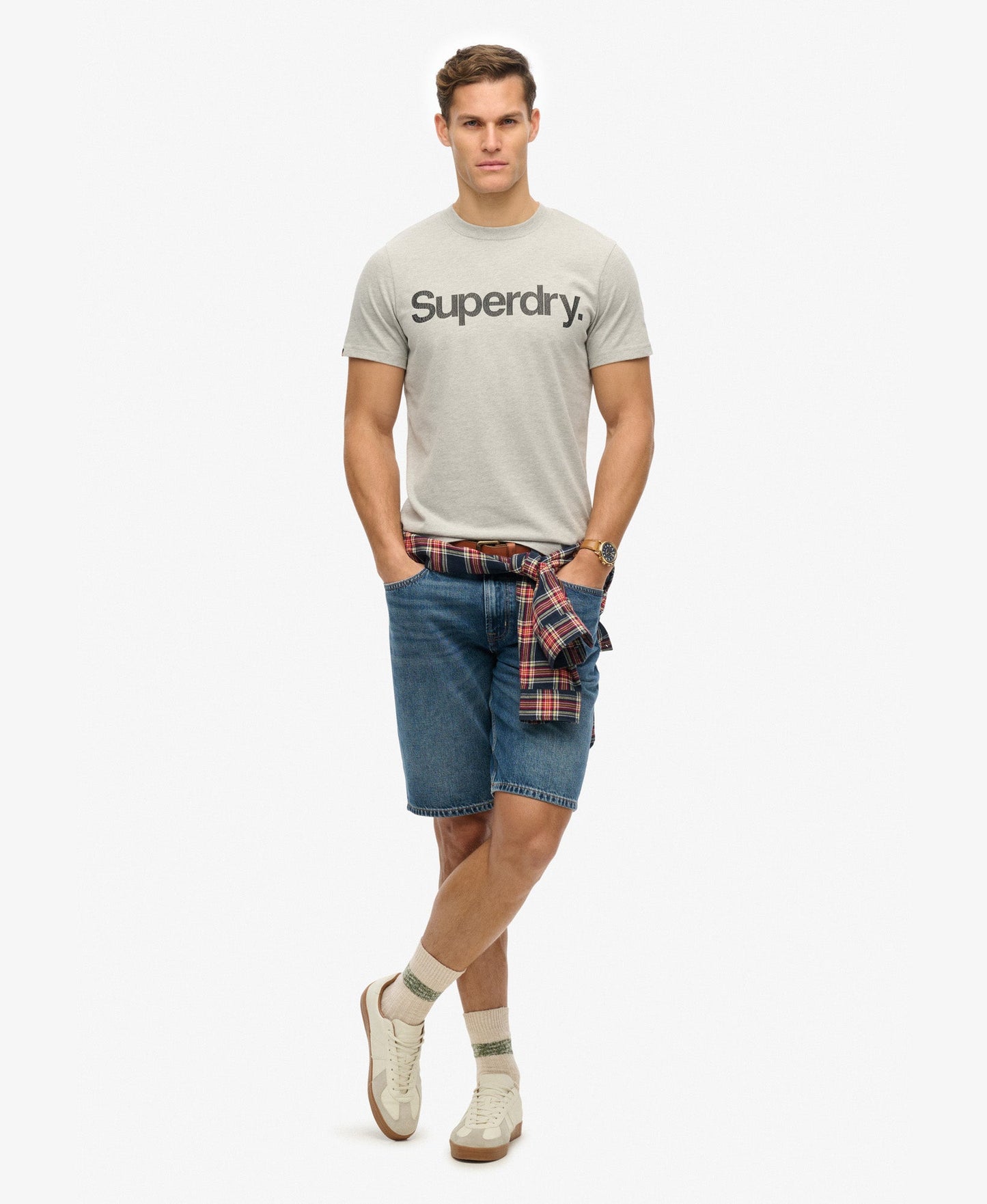 Core Logo Tee | Grey Marle
