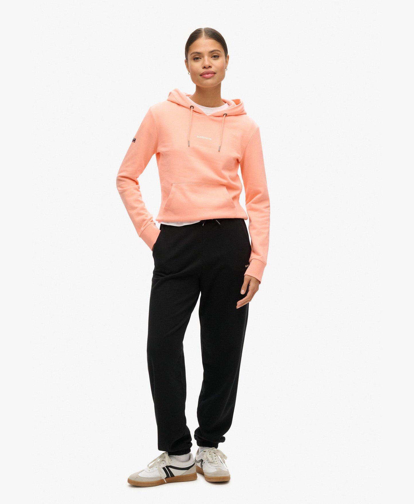 Plain Hoodie | Peach Amber Pink