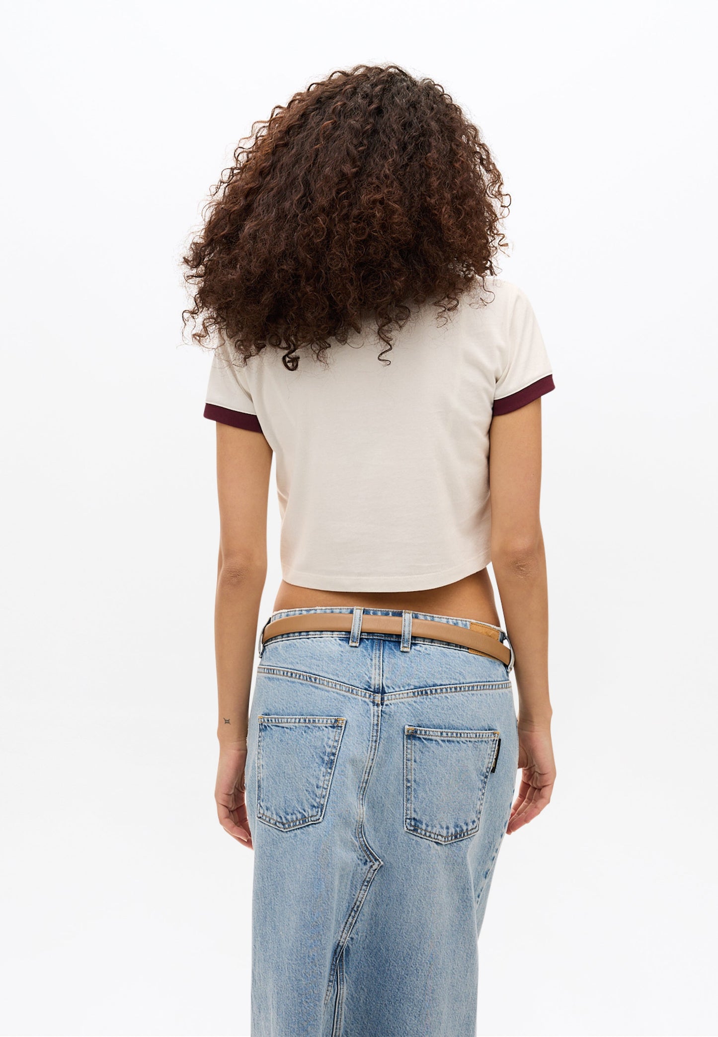 Athletic Essentials Ringer Slim Fit Tee | Off White