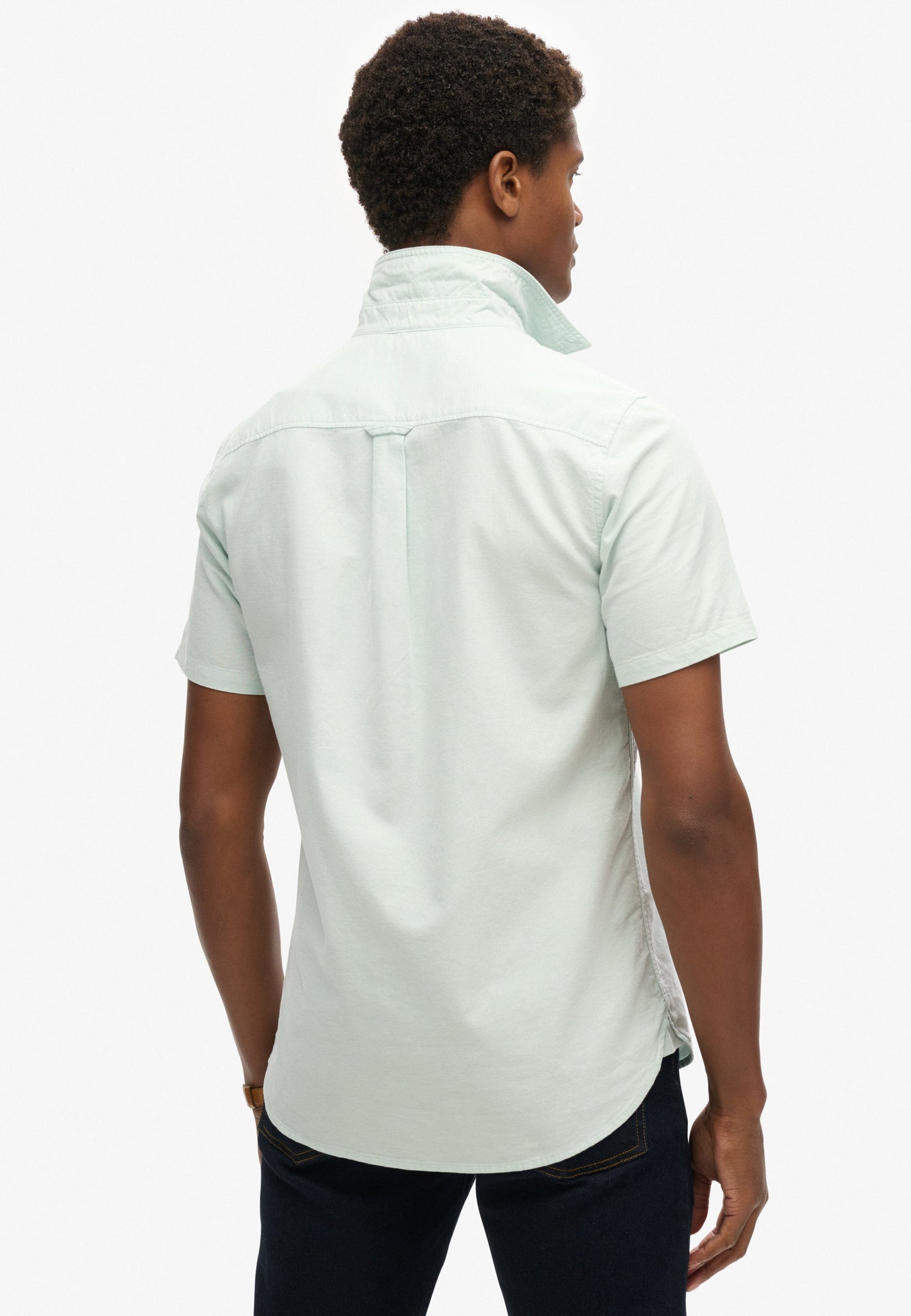 Vintage Oxford Short Sleeve Shirt | Light Green