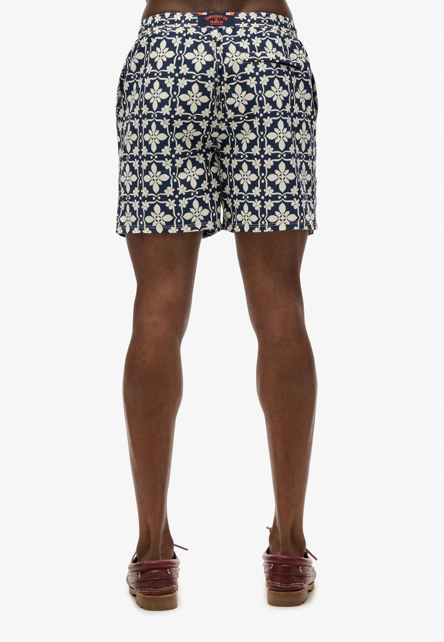 Tile Print 17'' Swim Short | Navy Tala Tile