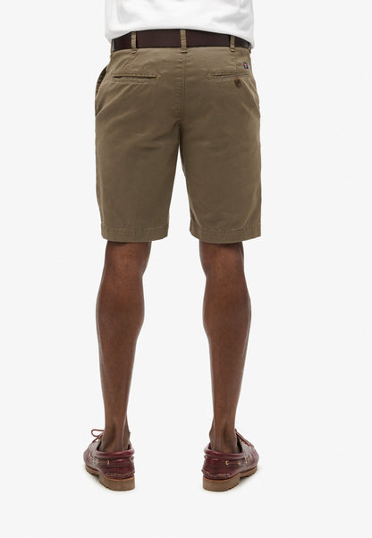 Vintage Slim Fit Chino Short | Dusty Olive Green