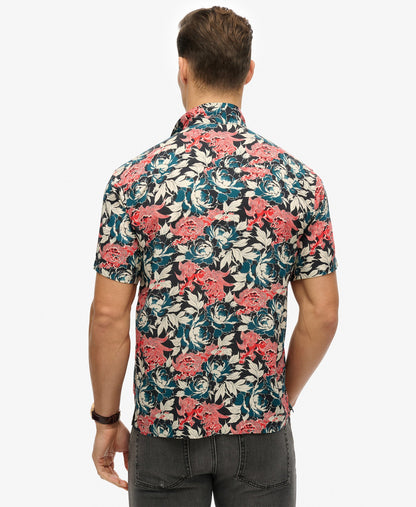Merchant Hawaiian Shirt | Karashishi Navy