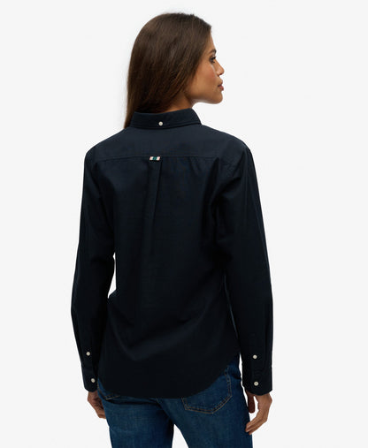 Slim Oxford Long Sleeve Shirt | Eclipse Navy