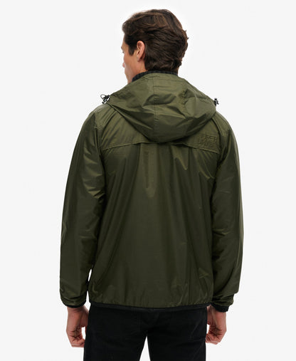 Essential Tri Windbreaker Jacket | Olive Night Green