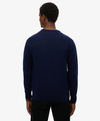 Wool Blend Jumper | Mariner Blue Marle