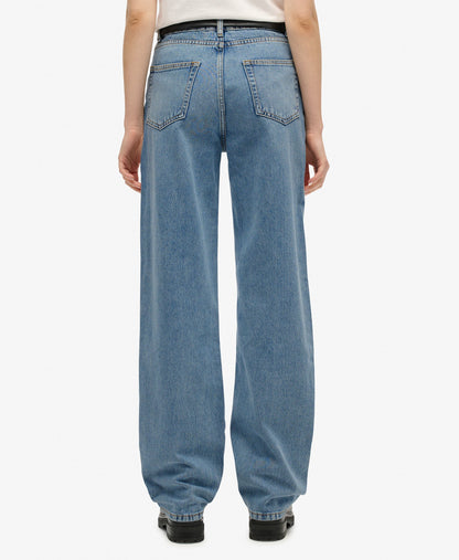High Rise Wide Leg Jean | Mid Indigo Denim 30