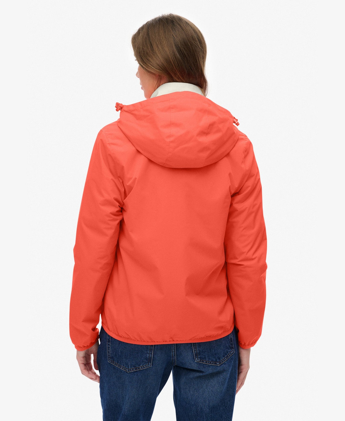 Essential Tri Windbreaker Jacket | Hot Coral
