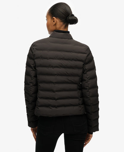 City Fuji Padded Slim Fit Jacket | Black
