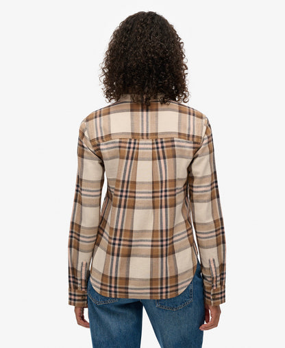 Lumberjack Check Flannel Shirt | Beige/Cream Check