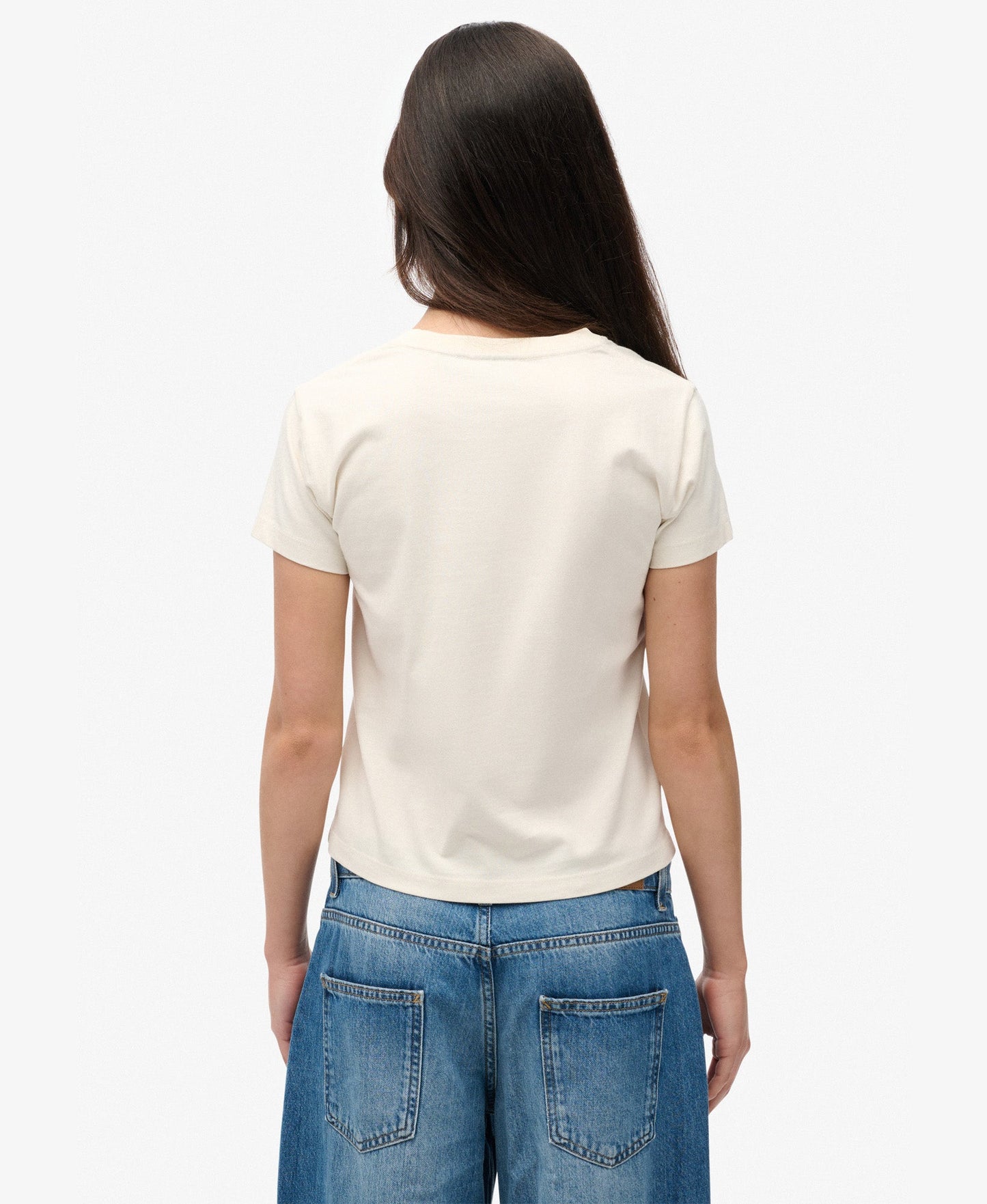 Athletic Graphic Fitted Slim Fit Tee | Desert Bone Off White