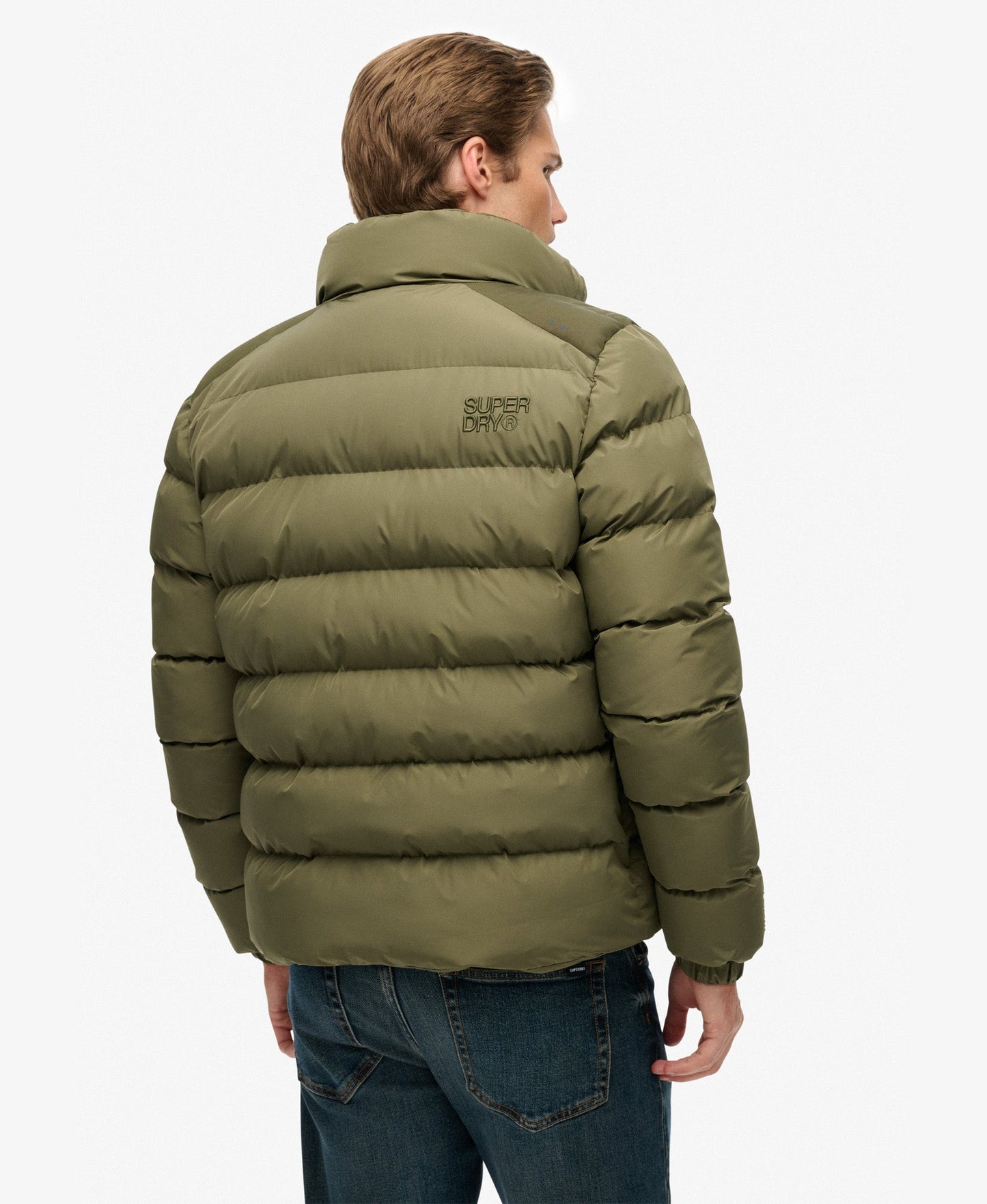 Sports Puffer Jacket | Shooting Olive