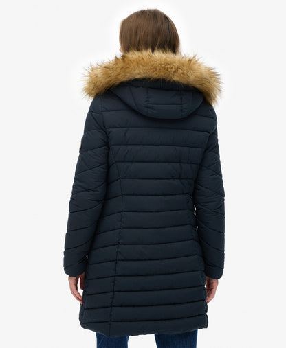 Fuji Hooded Mid Length Jacket | Eclipse Navy