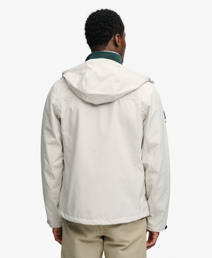 Hooded Softshell Trekker Jacket | Rainy Day Grey