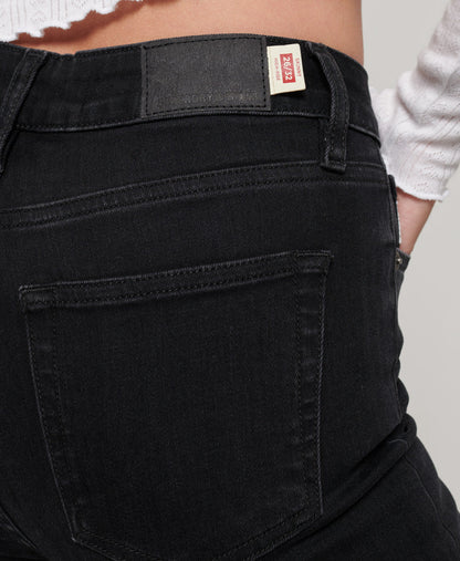 Vintage High Rise Skinny Jeans | Black Rinse 30