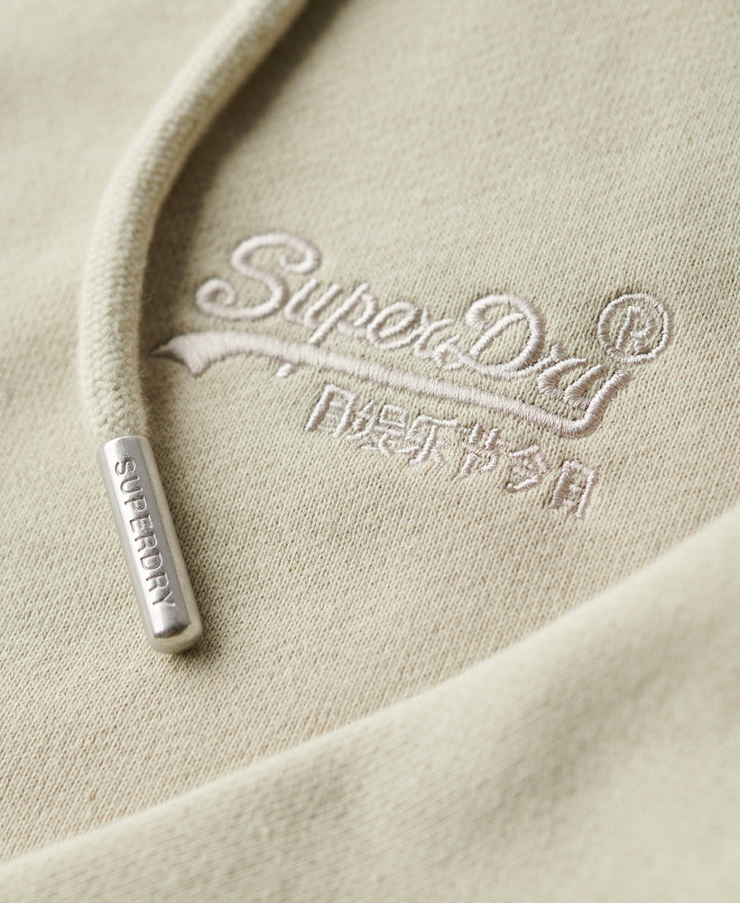 Essential Logo Slim Fit Ziphood | Light Stone Beige