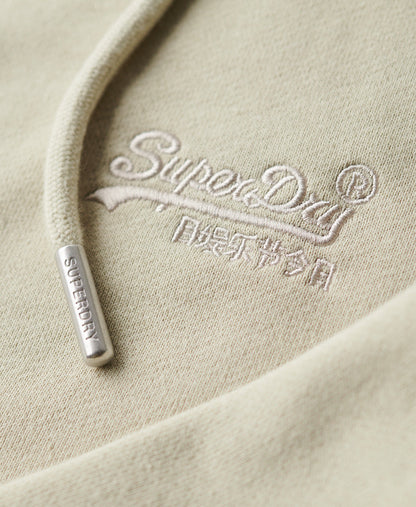 Essential Logo Slim Fit Ziphood | Light Stone Beige