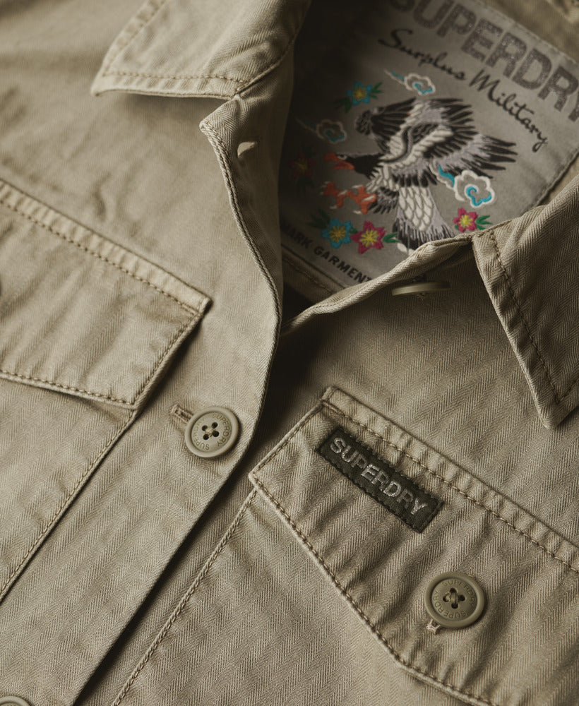 Military Overshirt | Dark Sage Green