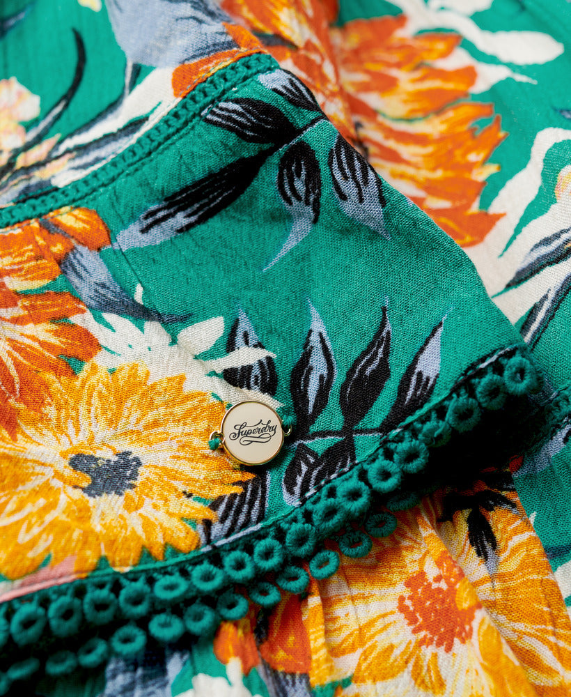 Mini Cami Beach Dress | Bali Blue Anemone