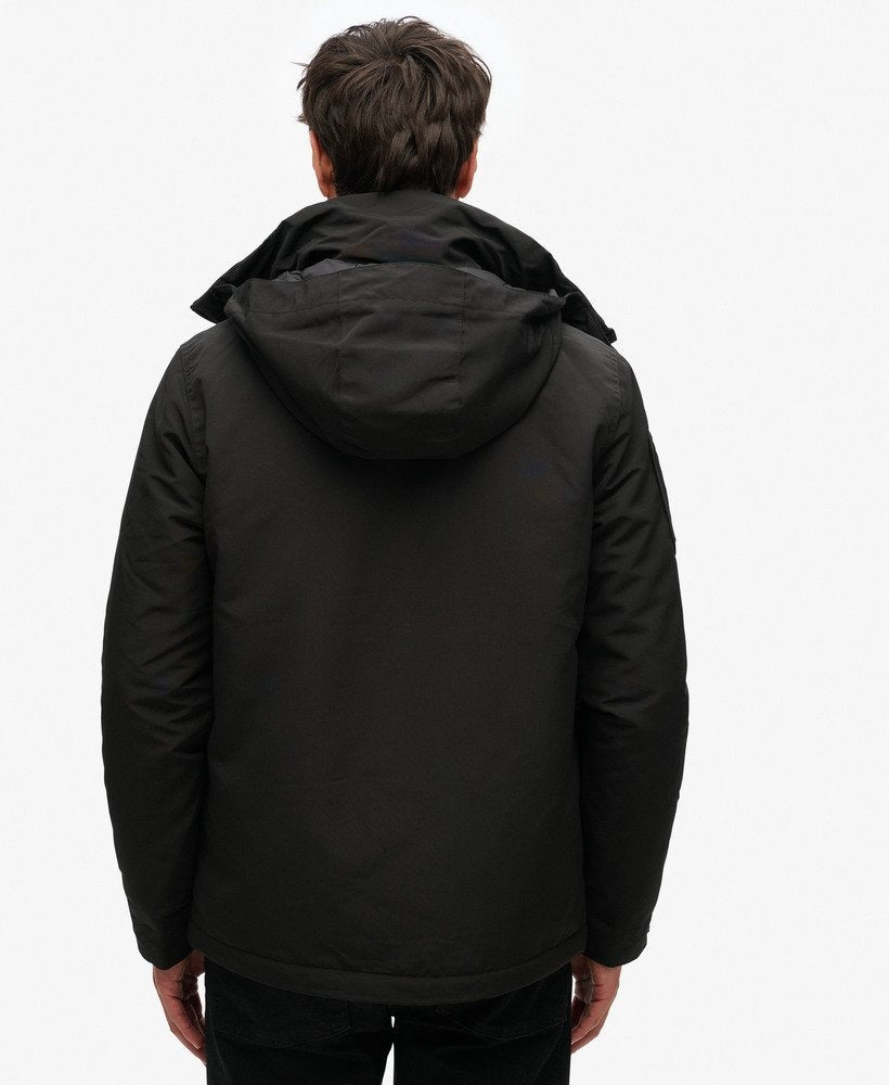 Ultimate Embroidered Windbreaker Slim Fit Jacket | Jet Black