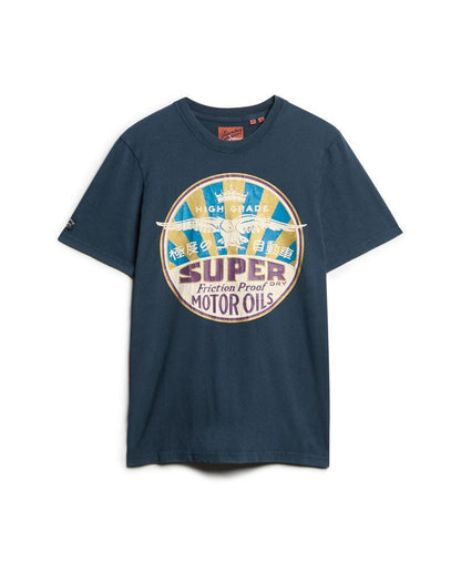 Workwear Gasoline Graphic Tee | Eclipse Navy